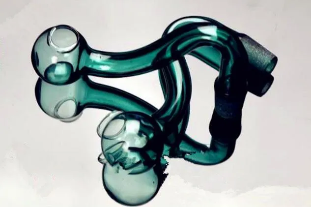 Vaso secco di Green s ﾠ, accessori bong in vetro all'ingrosso, fumo di pipa ad acqua in vetro, spedizione gratuita