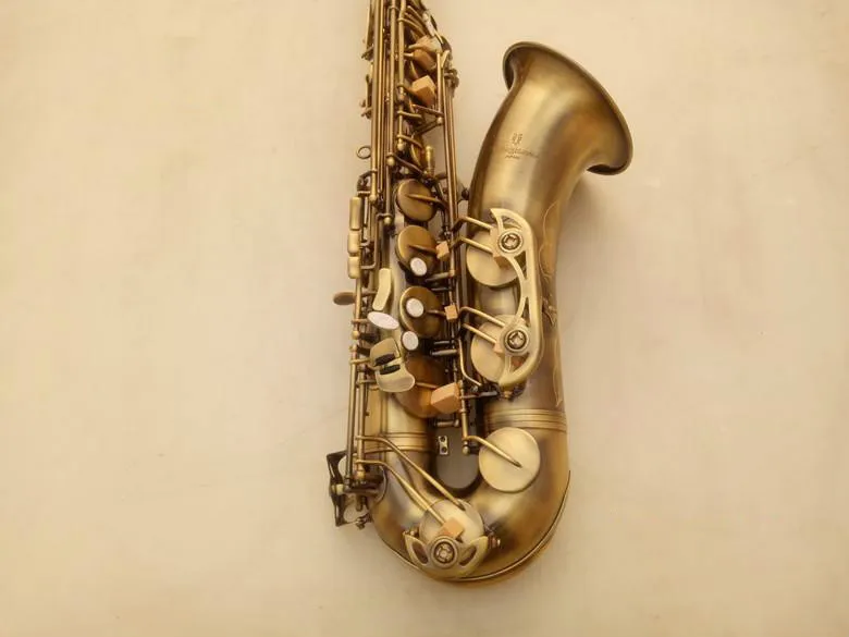 Nuevo Profesional de Alta Calidad YANAGISAWA T-992 Bb Tenor B Saxofón Plano de Alta Calidad de Bronce Antiguo Botones de Perlas de Bronce Con Boquilla