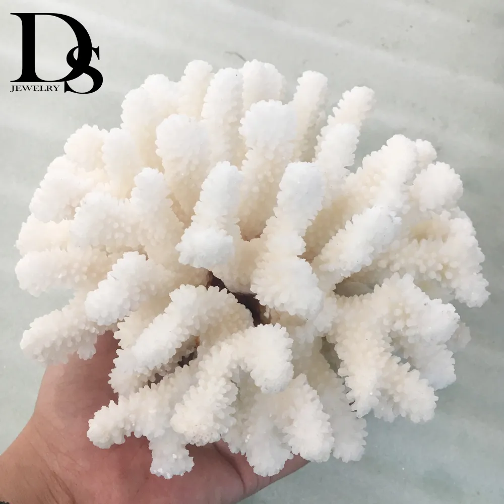 Natural White Coral Cluster Crystal Aquarium Landscaping Ornaments