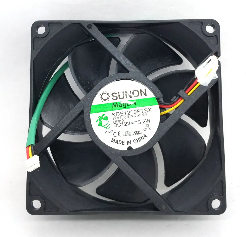 Neues Original SUNON KDE1209PTBX DC12V 3,2W AR. GN 90*90*25MM 9CM Alarmsignal Projektor Lüfter