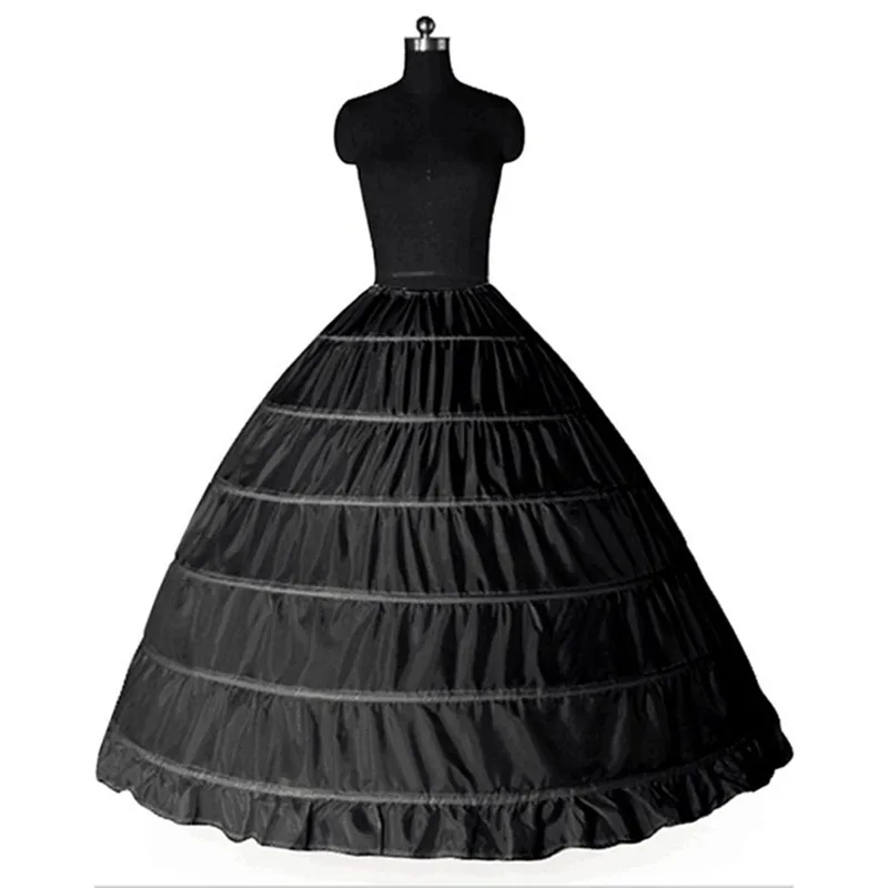 Black Ballgowns With Hoops: Plus Size White Crinoline Underskirt
