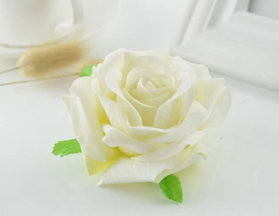quality silk roses head artificial flowers for home handicraft DIY wreath Gift Scrapbooking Car Bride Bouquet decorative GA2459336624