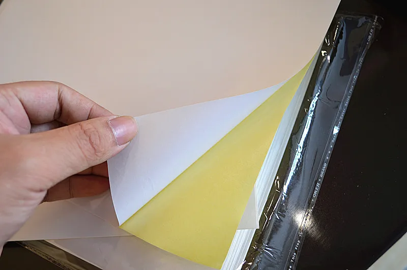 Cały 50pcs A4 puste błyszcząca papierowa kleja naklejka papierowa drukarka Inkjet317e