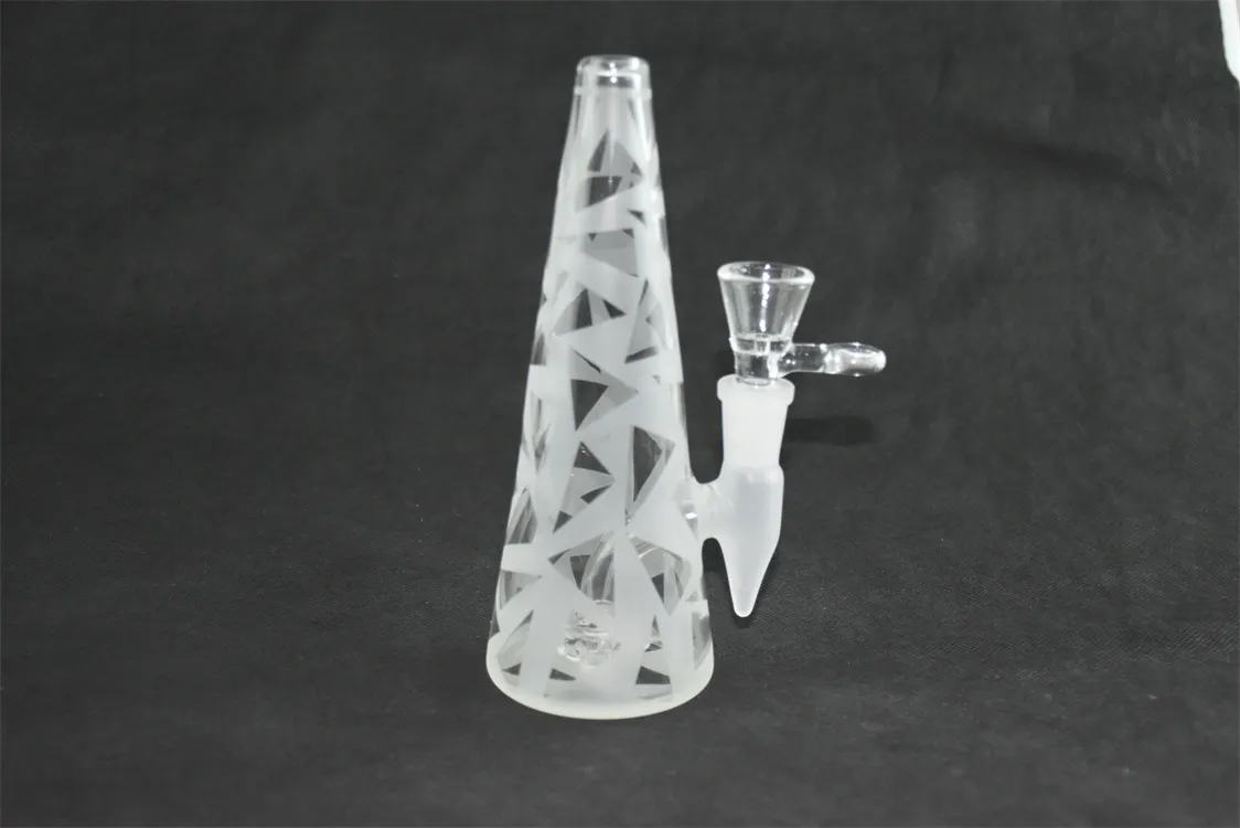 Narguilé en verre, perceuse Bongs pipe à fumer givrée, bol commun de 14 mm, vente directe d'usine, concessions de prix