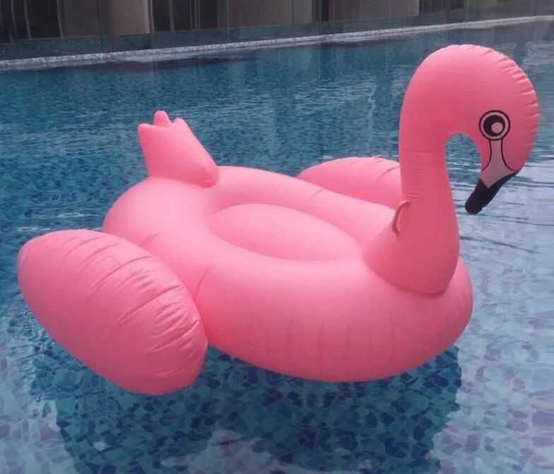 1.5M Inflatable Floats swim ring giant swanFlamingo Pool Toys Inflatable animal Swimming Pool Ride-on Floats Pool raft row Water Toy