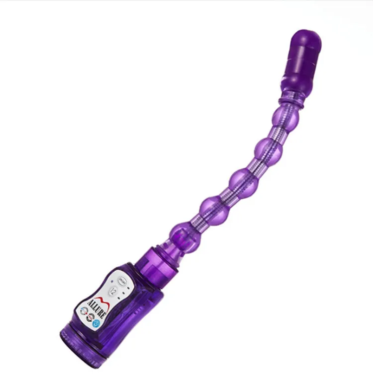 12 modalità vibrazione perline anali impermeabili giocattolo del sesso per anale / figa / seno gelatina g spot vibratore prodotto del sesso Y18102606