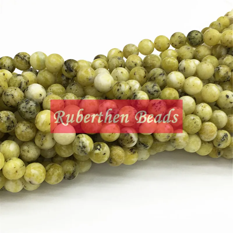 NB0059 offre spéciale perles Howlite jaune bijoux à bricoler soi-même accessoire haute quantité perles rondes en pierre en vrac pour faire des bijoux