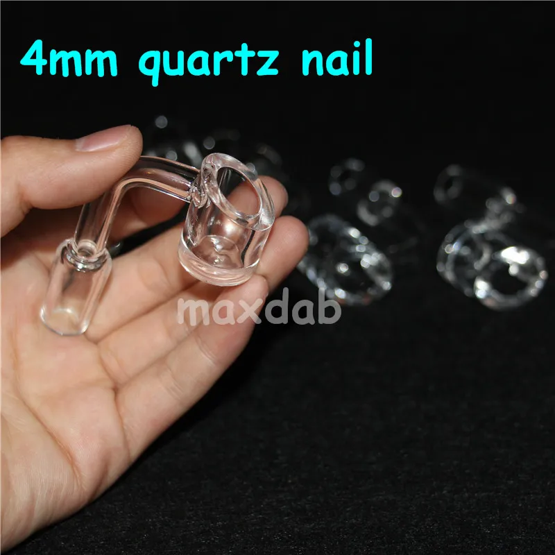 smoking pipes 100% Domeless Quartz Nail bowl with Quartz Carb Cap for Glass Water