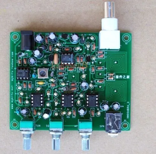 Freeshipping Kit DIY DC 12 V Air Band Odbiornik wysokiej czułości Aviation Radio 118-136MHz