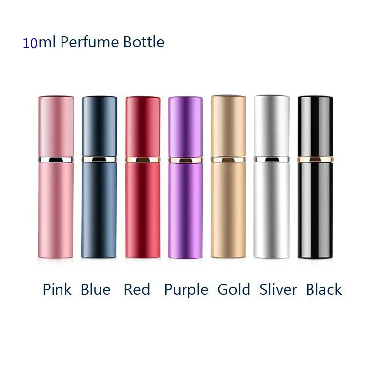 10ml vides bouteille de parfum rechargeable PORTABLE MINI TAILLE DE VOYAGE DE VOYAGE COSMETIQUES ATOMINATEUR DE SPAY