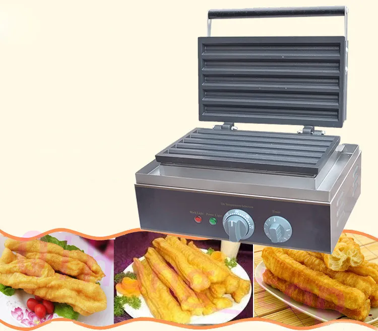 Qihang_top Prezzo automatico commerciale della macchina waffle Churros a 5 griglie/macchina elettrica fare croccanti in vendita