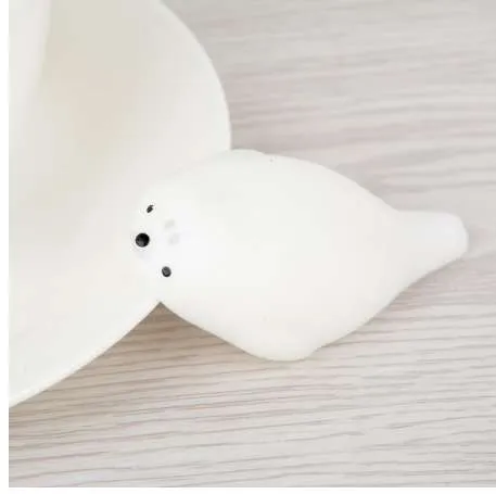 Japoński guma Mini Seal Squeeze Squishy Telefon komórkowy Pasy Kawaii Slow Rising Stretch Toy Charms Wisiorek Prezent dla dzieci