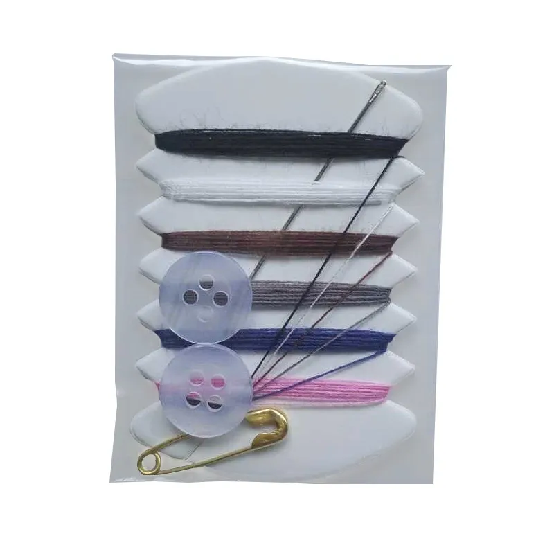 Hand sytväska Mini Portable Sewing Kit Nål Trådknapp Pin Travel Hushållsredskap för rese hotelltillbehör