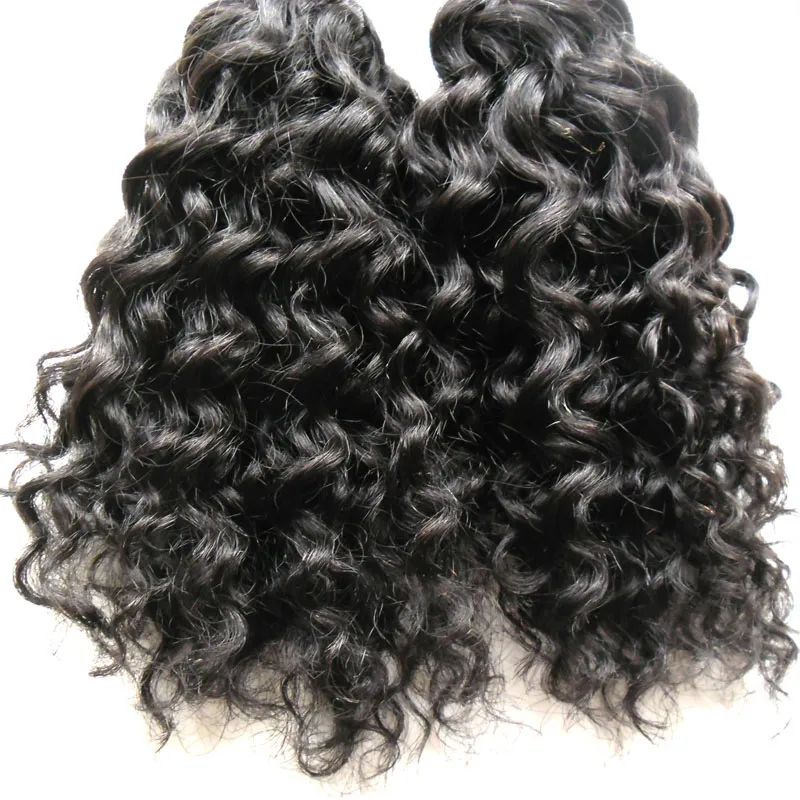 Colore naturale Kinky Curly Cheratin Human Fusion Hair Hair Hair Hair I Pensione Macchina Made Remy Prended Prolunga capelli 100G / Fili