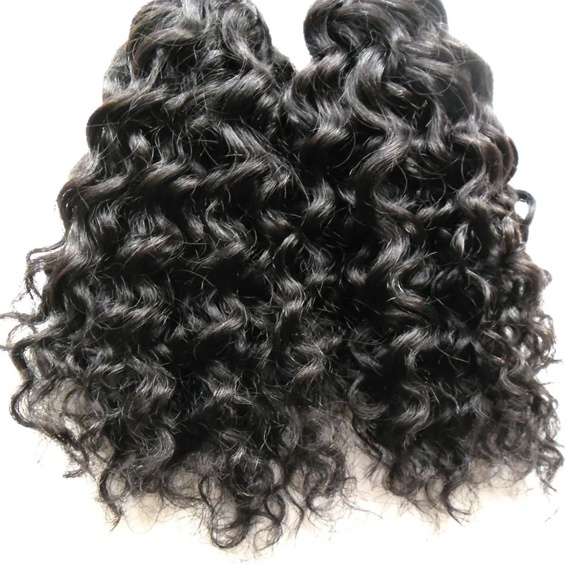 Natural Color Kinky Curly Keratin Human Fusion Hair Nail I Tip Machine Made Remy Pre Bonded Hair Extension 100g/strands