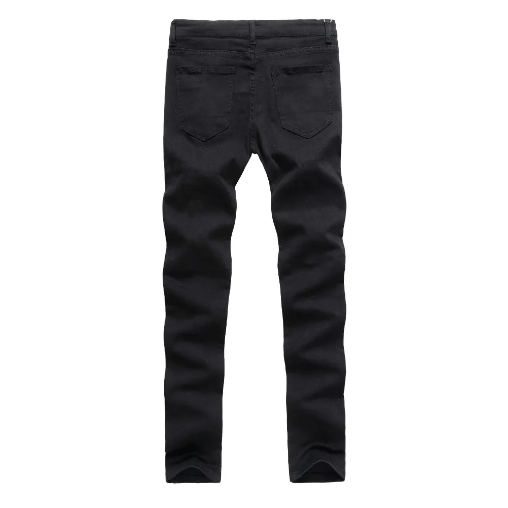 Jeans negro rasgado best sale