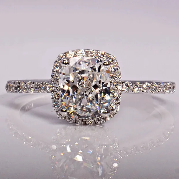 choucong 3ct 스톤 다이아몬드 925 스털링 실버 약혼 웨딩 밴드 반지 Sz 5-11 무료 배송 선물