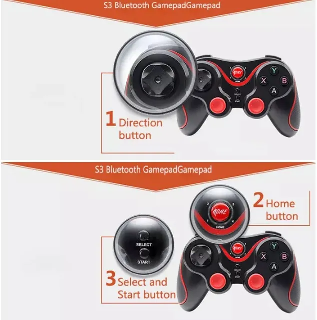 Gener Game S3 Bezprzewodowy 3.0 Bluetooth Gamepad Zdalnego sterowania Joystick PC Game Controller do smartfona / tabletu