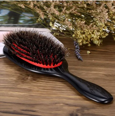 Boar Bristle And Nylon Hair Combs Mini Oval Anti Static  display picture 3