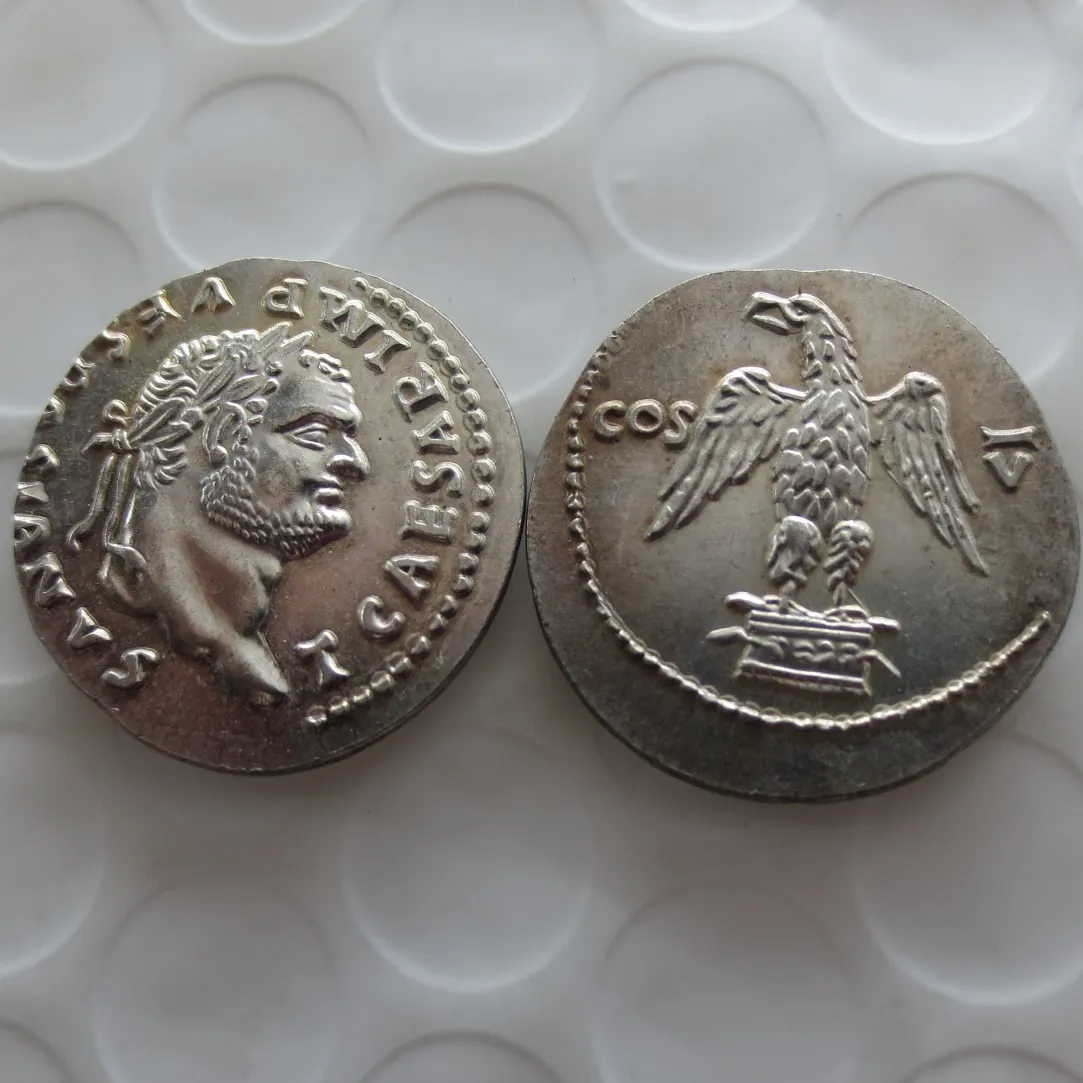 RM（31）古代ローマ-76コイン小売/販売販売促進工場価格ニースホームアクセサリーシルバー