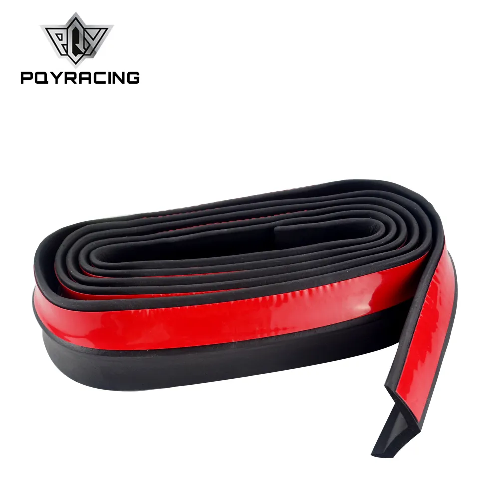 2.5m/8.2ft Car styling Car Bumper Strip Rubber Bumper Strip 65mm Width Exterior Front Bumper Lip Car Sticker Protector Universal PQY-FBL11