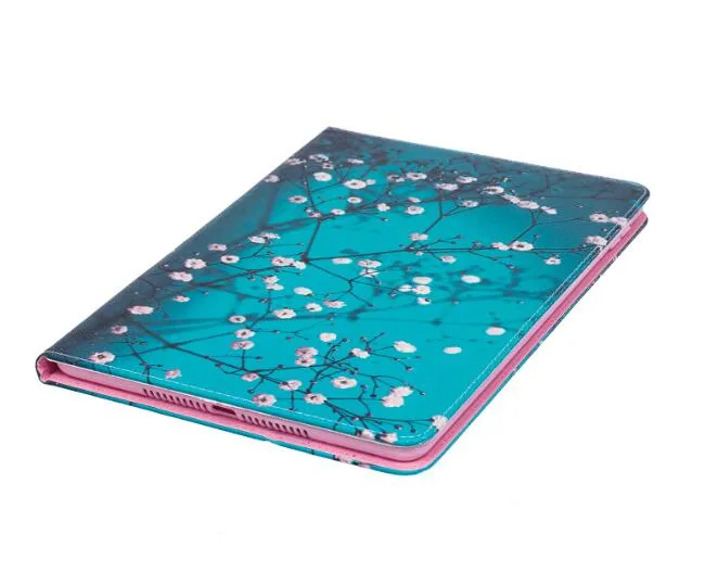 Cartoon dipinto fiore gufo staffa di vibrazione supporto copertura in PU iPad 9.7 Air1 Air2 Mini1234 Pro11 10.2 10.5