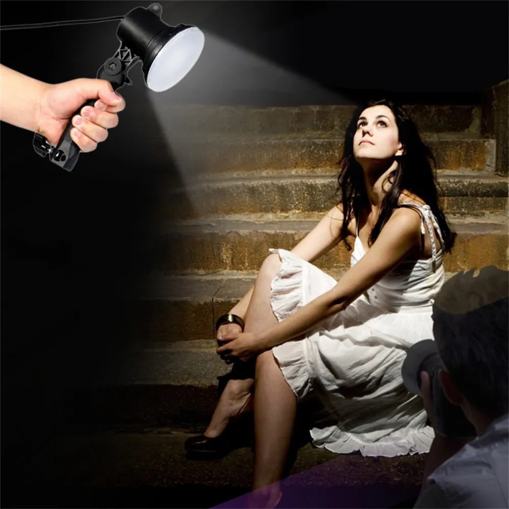 Freeshipping Handheld tragbare LED-Lampe Fotografie Studio Glühbirne hell für Porträt Softbox Fülllicht Kamera Lichter US EU Stecker