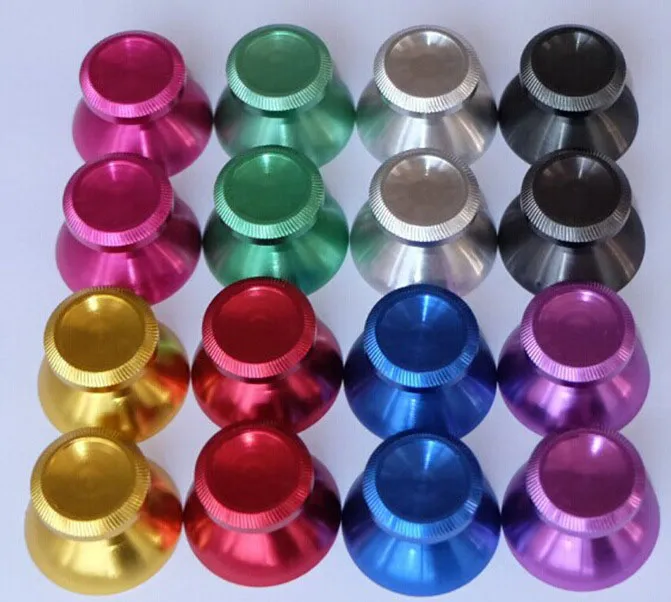 Metal Aluminium Joystick Thumbsticks Analog Thumb Stick Cap Cover för Sony PS3 Controller Högkvalitativt snabbfartyg