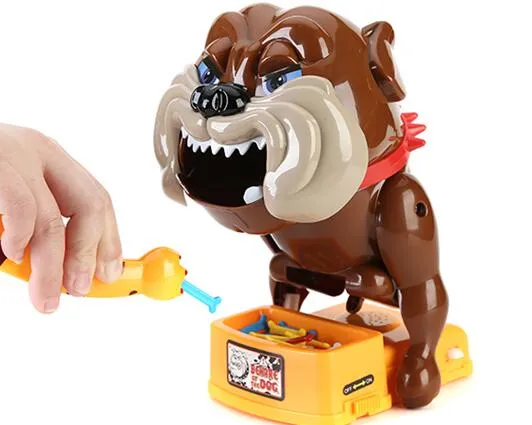 Free shipping Beware of evil dogs toys Stealing bones Tricky toy Send children game Clamping head Bite finger toy Creative toys