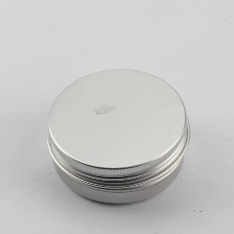 Empty Silver Aluminum Jars 60ml Refillable Metal Tin 2 oz Cosmetic Containers Crafts LX1245