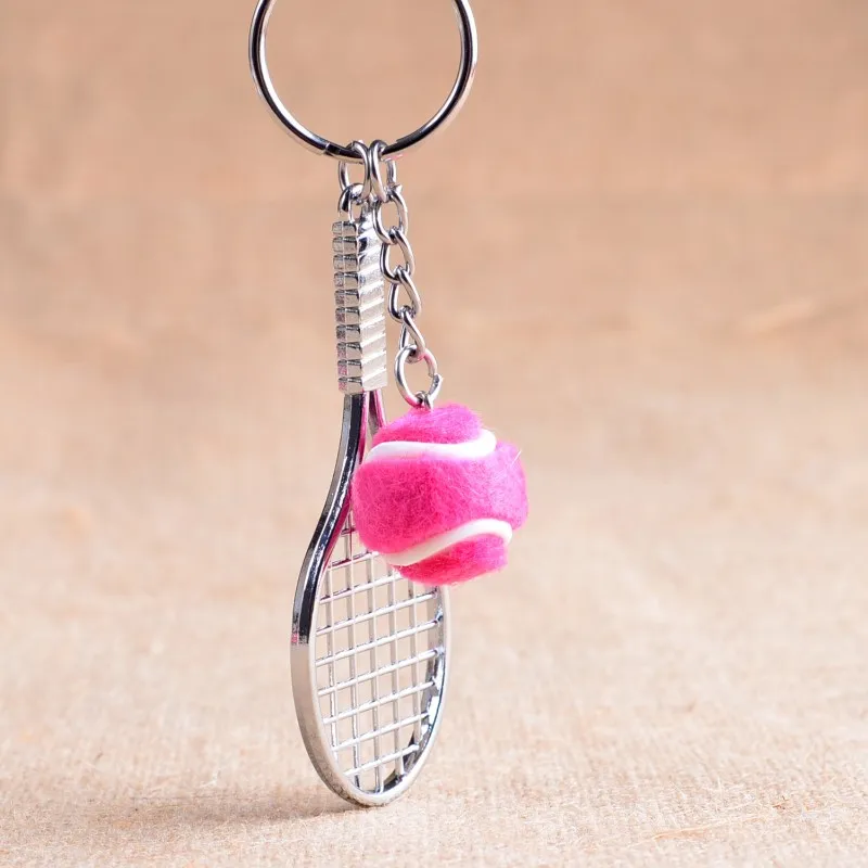 Tennisschläger Schlüsselanhänger – Metall, 10×7 Cm, 6 Farben, Perfekt Für Tennis-Fans & Geschenke