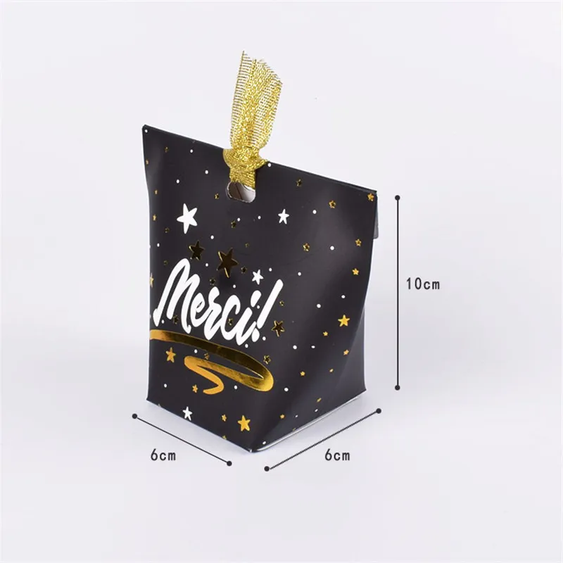 Merci Beaucoup Favor Boxes Star Anniversary Favors Boxes Wedding Party Gift Package Little Things Gift Boxes