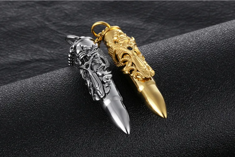 316L Rvs Ssangyong's Sword Bullet Hanger Ketting Paartjes Ketting Gift Aan Lover Valentijnsdag Sieraden