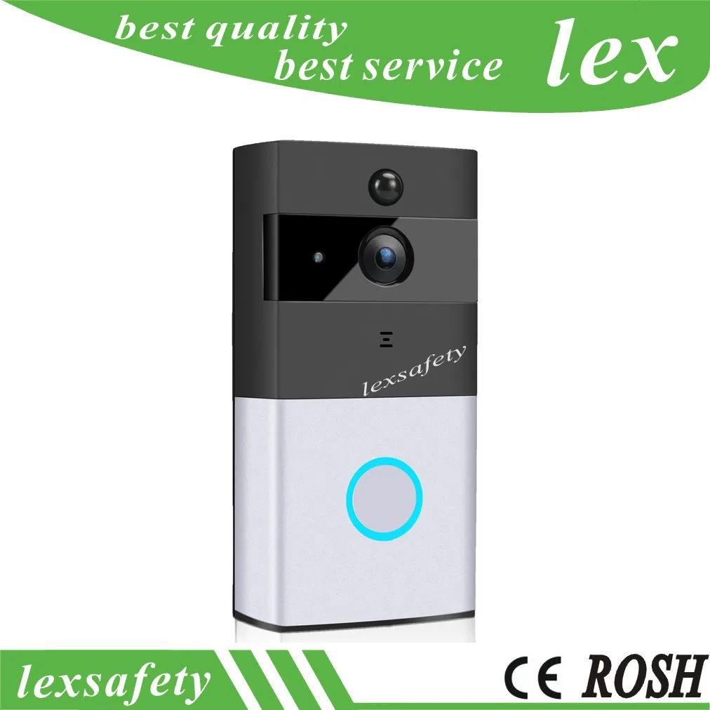 720p Wi-Fi Video Deurtelefoon Deurbells WiFi Visual Intercom Chime Pir IR Camera Night Vision Doorbel voor toegangscontrole