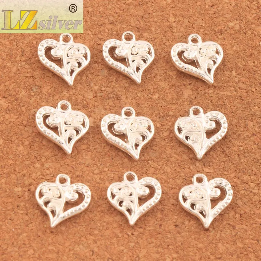 lot fleur motif coeur charmes Antique SilverGoldBronze pendentifs bijoux bricolage idéal pour bracelet collier boucles d'oreilles L9199023818