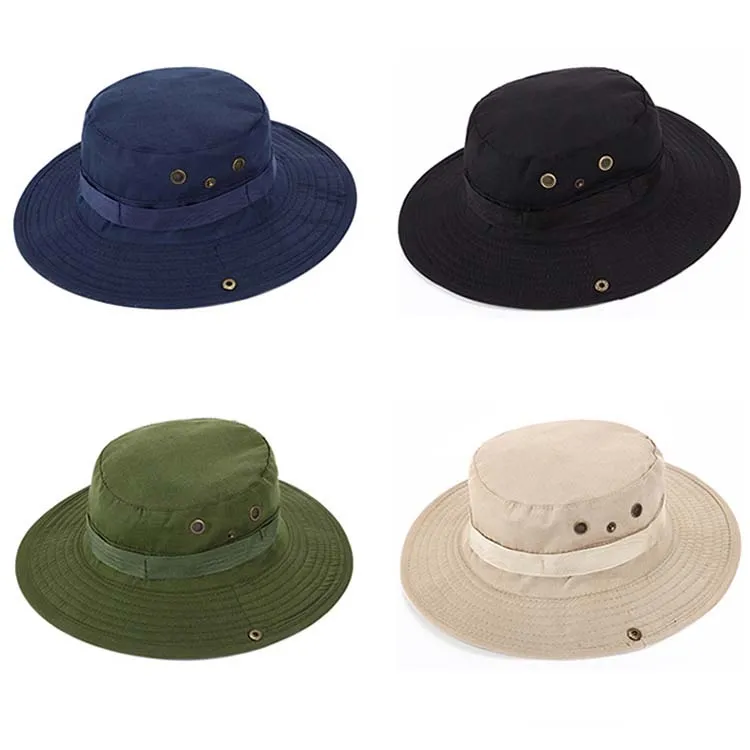 Nieuwe Collectie Eenvoudige Casual OurDoor Camping Bergbeklimmen Hoed Jungle Cap Travel Mannen Zonnescherm Hat gratis verzending