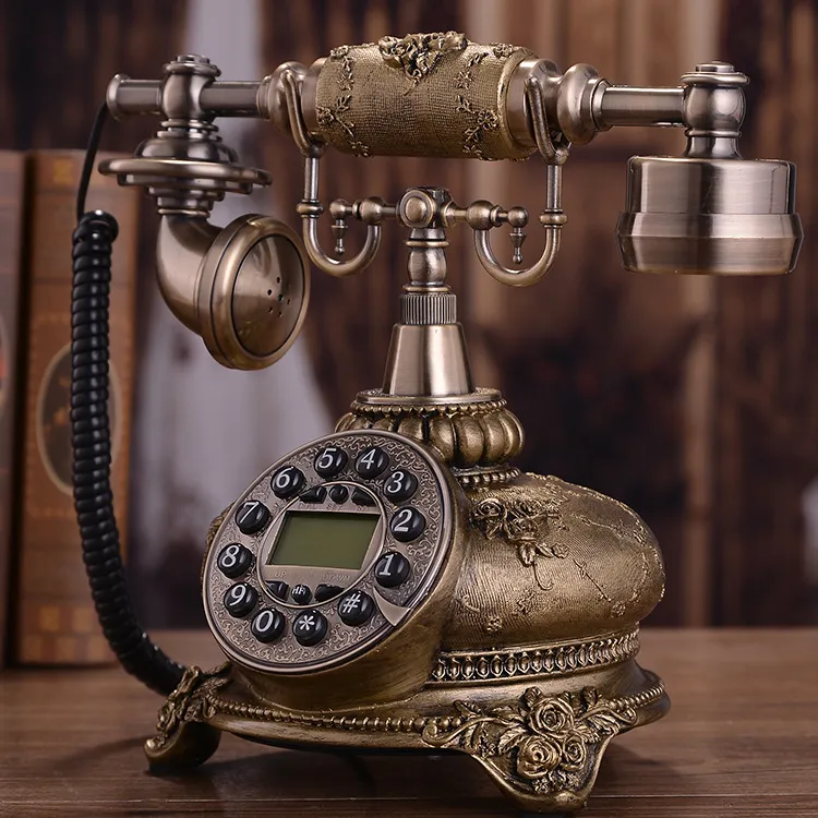 Retro Vintage Phone Landline Phone Classic Style Old Fashioned Telephone  Desktop Fixed Wired Phones For Home Office Hotel