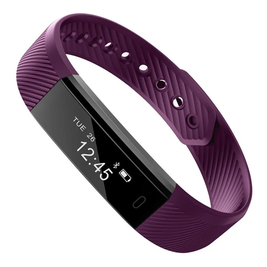 Smart Armband Fitness Tracker Smart Watch Step Teller Activiteit Monitor Smart Polshorloge Wekker Trillingshorloge voor iPhone Android