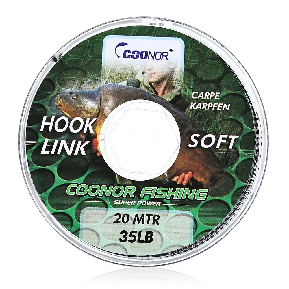 COONOR 20 m Multifilament-PE-geflochtene Karpfenhaut-Angelschnur, Angelzubehör, bunte PE-Angelschnur mit geflochtenem