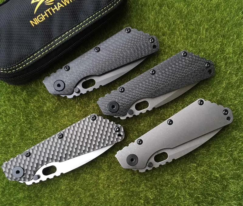 ST outdoor gear SMF Folder Titanium handle D2 blade Copper washers Tactical Folding Knife hunting survival Knives EDC self defense Tools