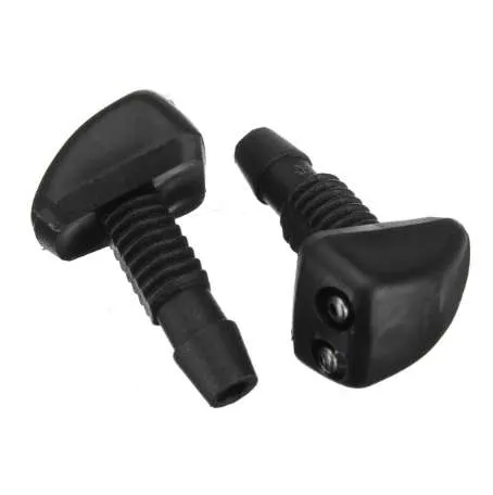 Pair of Universal Car Windscreen Washer Wiper Nozzle Front Window Spray Jet3013