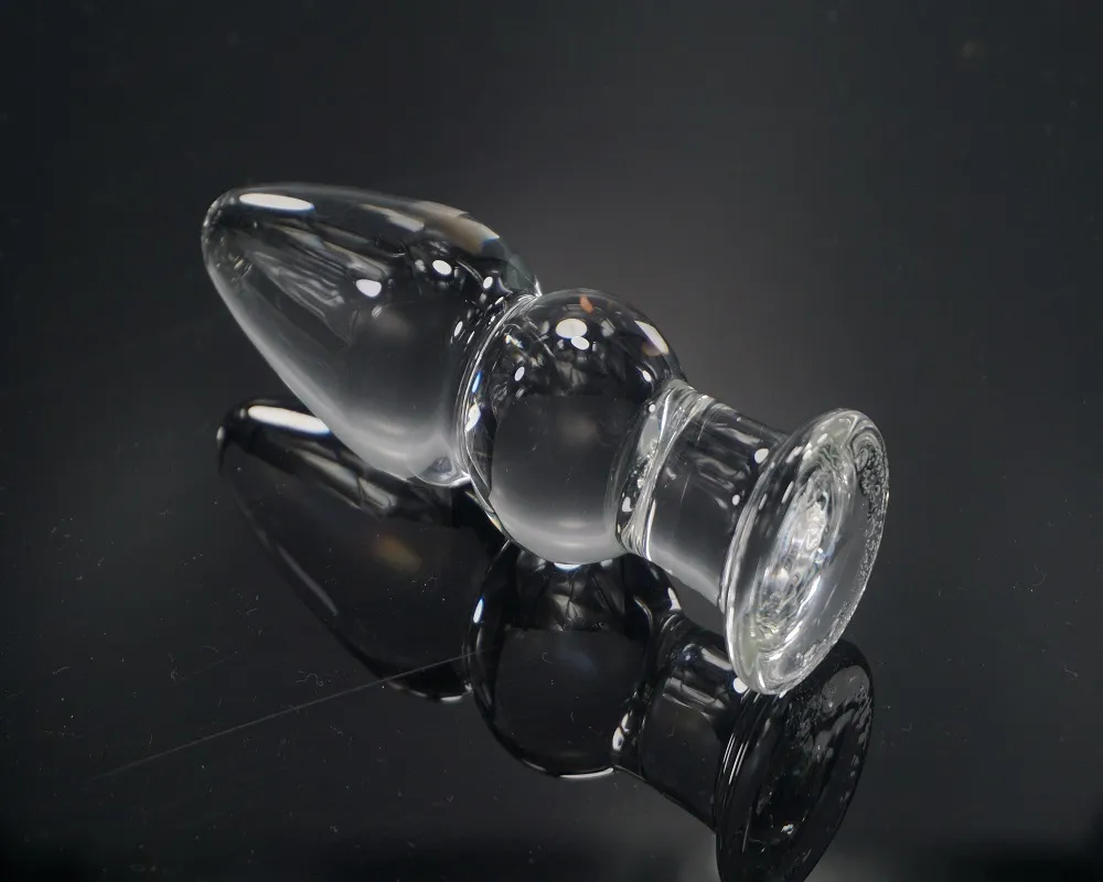 Pirex de vidro plugue anal dildo cristal butt plug brinquedos sexuais S921