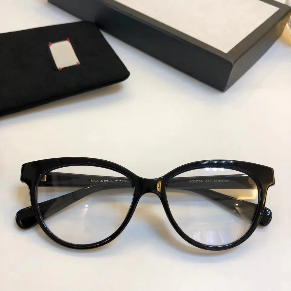Women Designer Eyeglass Frames Multicolor Clear Lens Glasses Frame Oculos 0373 with Case