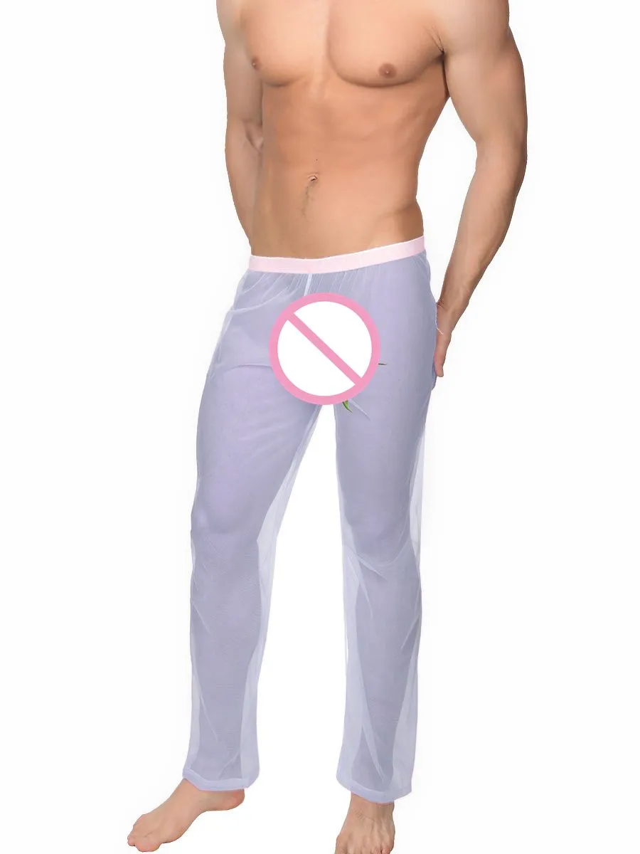 Eccitante  Pants  Black Transparent Pants for men