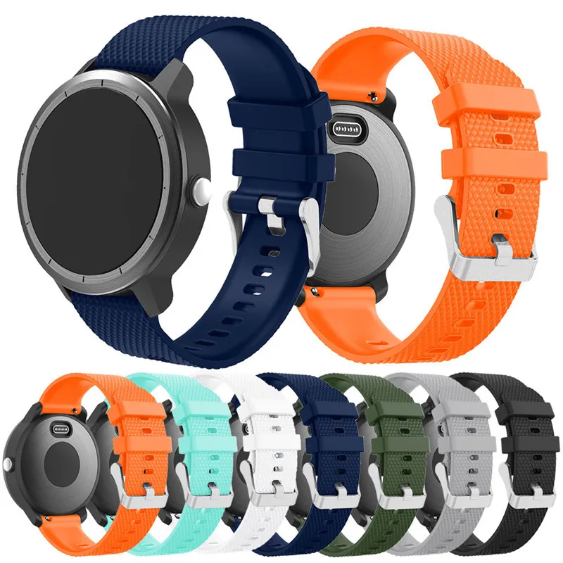 Bracelet de remplacement en Silicone souple pour bracelet intelligent Garmin Vivoactive3 Vivomove HR pour bracelet de montre Garmin Vivoactive 3