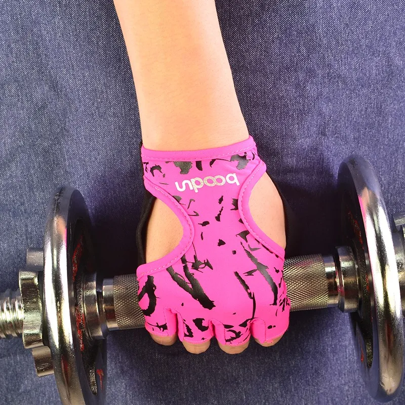 Kvinnor gym fitness handskar bowling hantel halvfinger lundar träning tyngdlyftande träning vandring barbell yoga sport handske Guantes luva