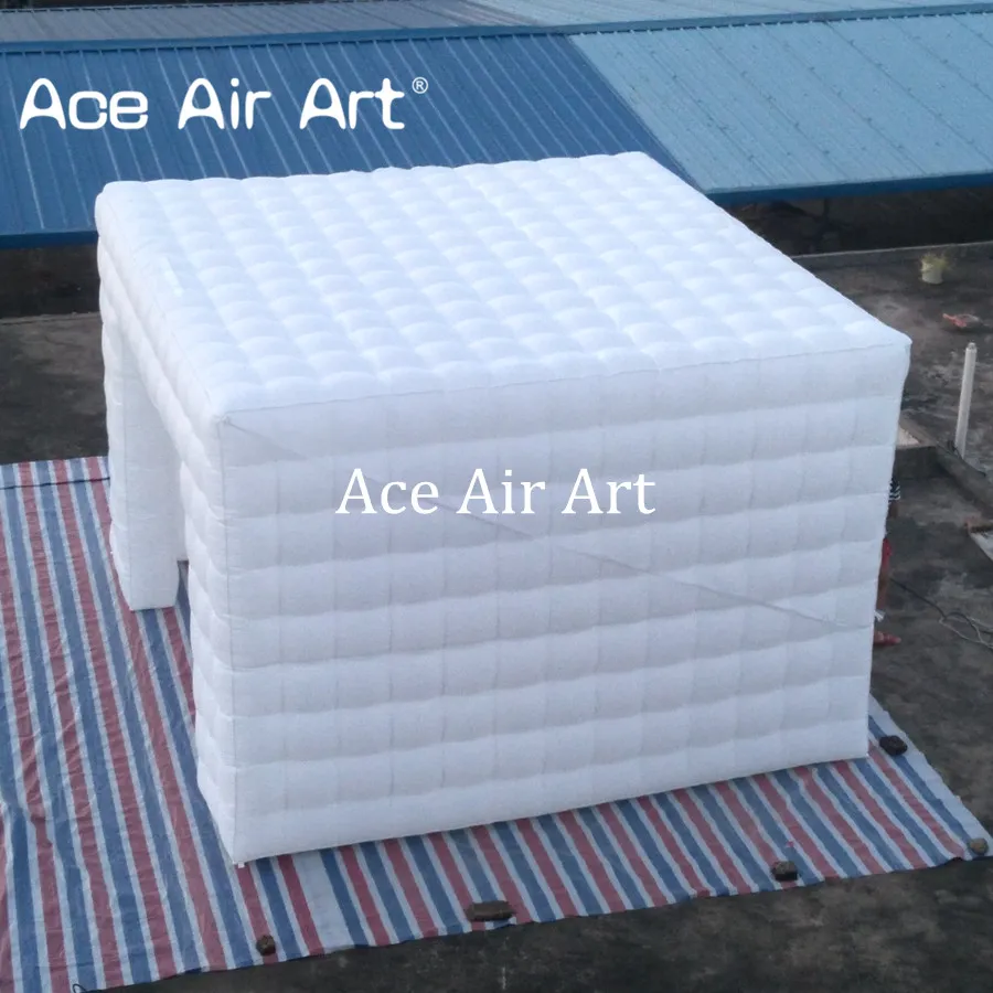 Latest Design Nice Lighting Inflatable Square Cube Tent For Trade Show And Exhibition Made In China