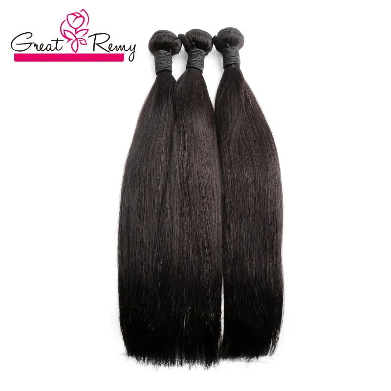 Breakremy® / Донорские бразильские девственные волосы плетение пучки натуральные черные тела волны прямые вьющиеся человеческие наращивания волос 300 г / лот