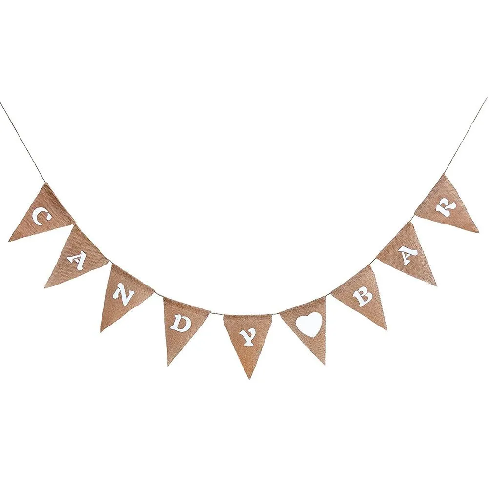 Baby Douche Hessische Bunting Banners Party Decoration vlaggen