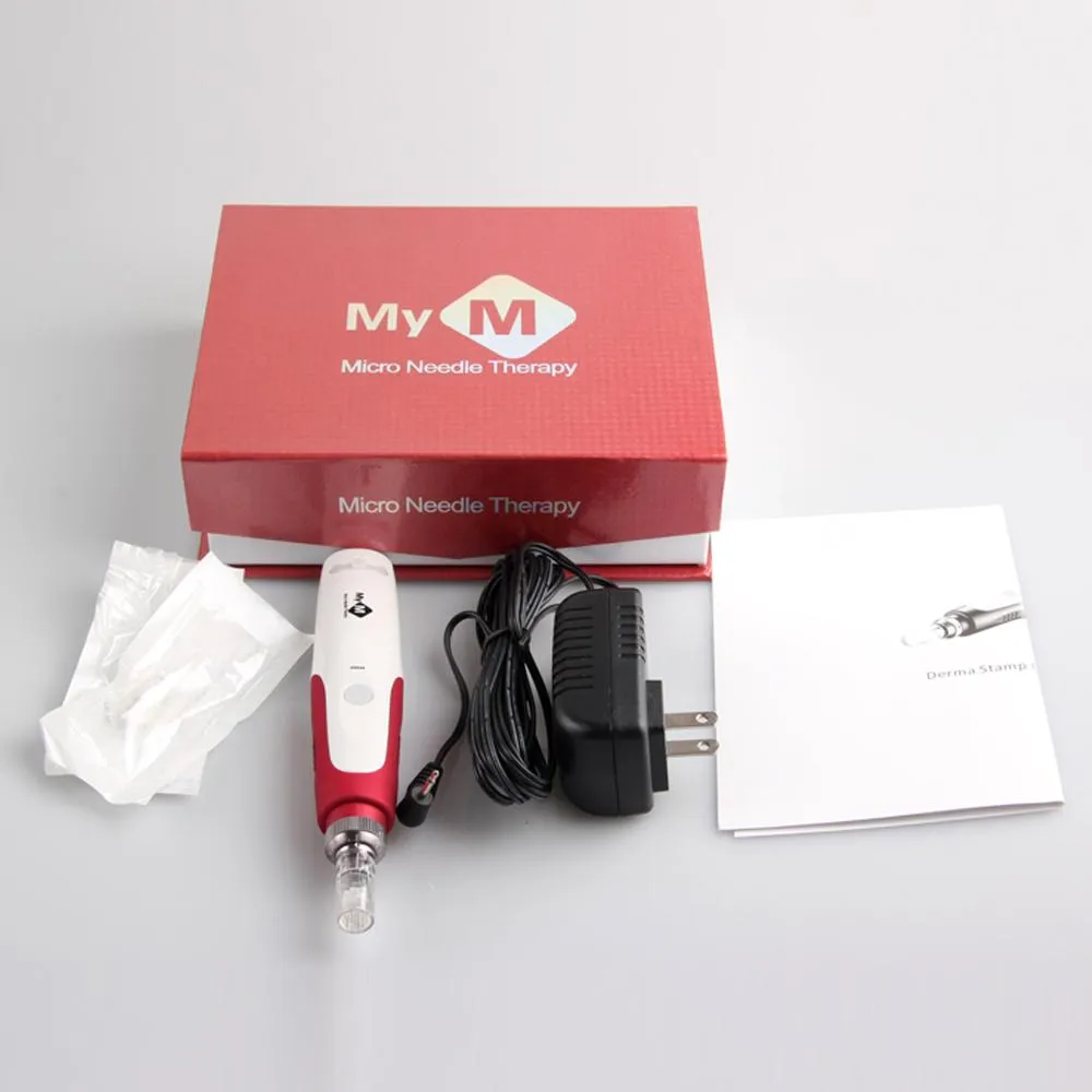 Elektrisk mikronedel Pen 5 hastigheter Microneedling Therapy Anti-Aging Acne Scar Minska hudvård Beuty Machine